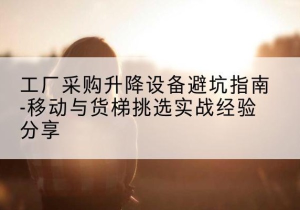 晋源移动式升降机怎么选-工厂采购升降设备避坑指南-移动与货梯挑选实战经验分享